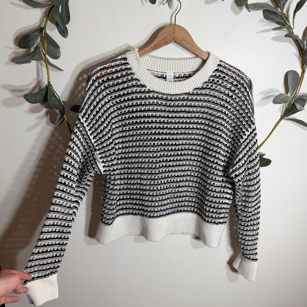 Old Navy Open Weave Striped Sweater LAST CALL